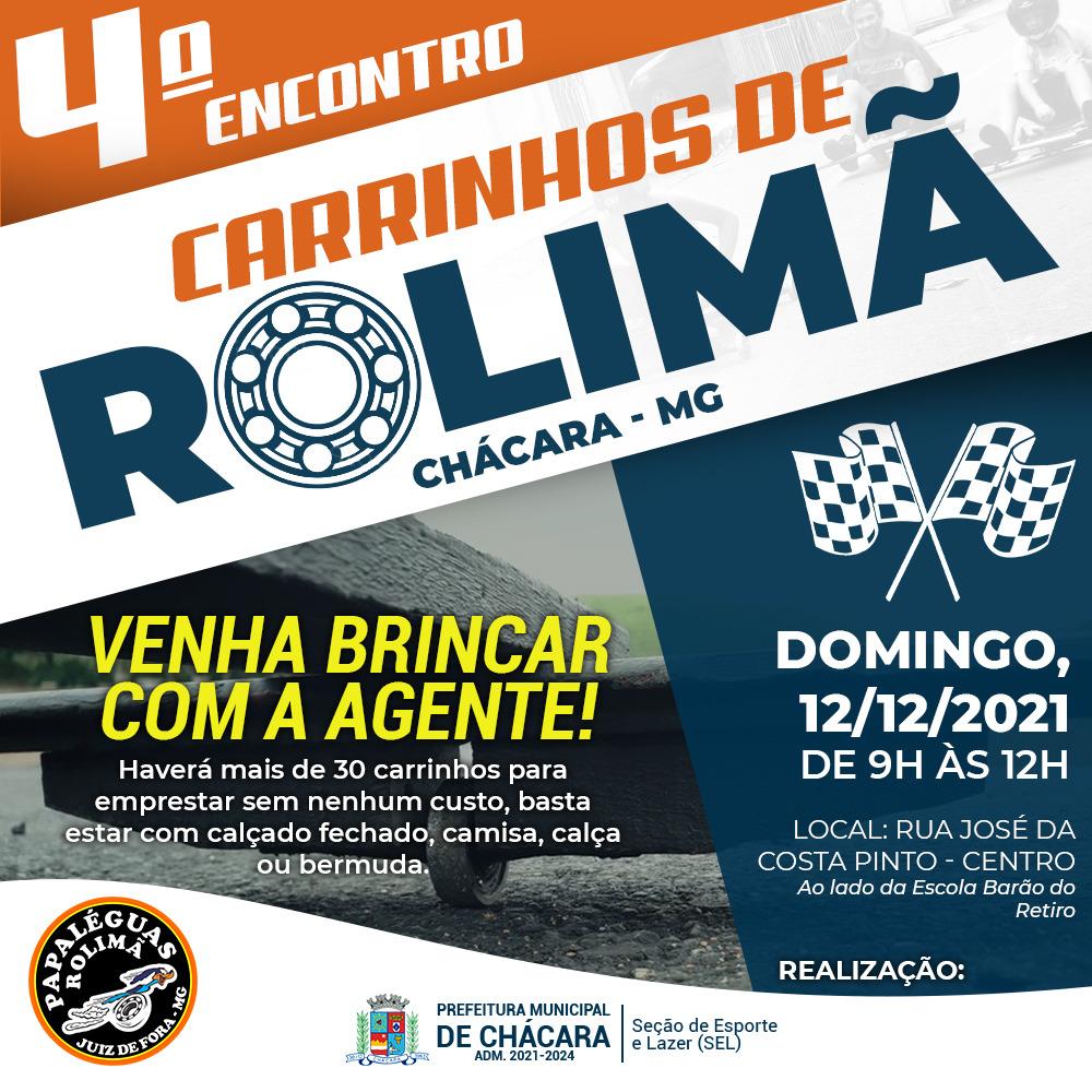 4º Encontro de Carrinhos de Rolimã acontece nesse domingo, 12