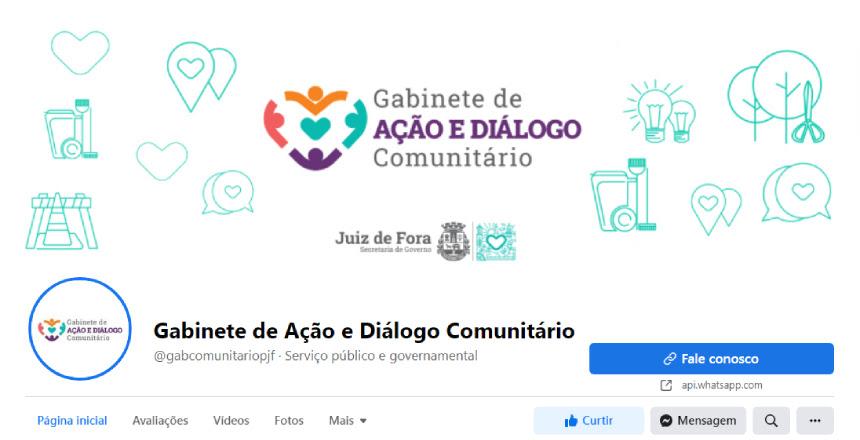 Gabinete de Ação e Diálogo Comunitário abre canal de comunicação nas redes sociais
