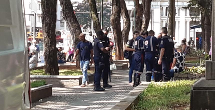 Guarda Municipal presta socorro no Parque Halfeld