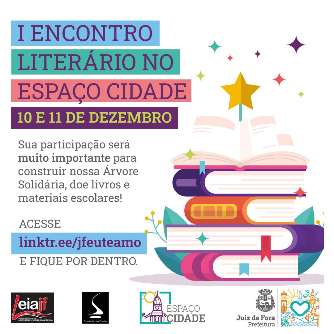 I Encontro Literário Espaço Cidade ocorre nesta sexta-feira e sábado, dias 10 e 11