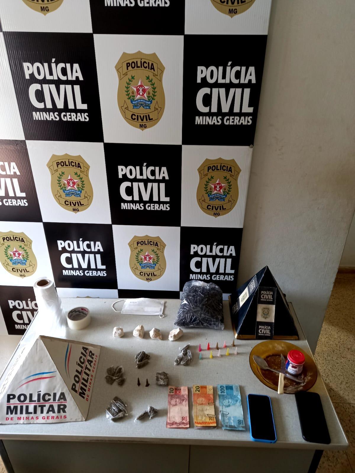 Material ilícito é apreendido em Piraúba