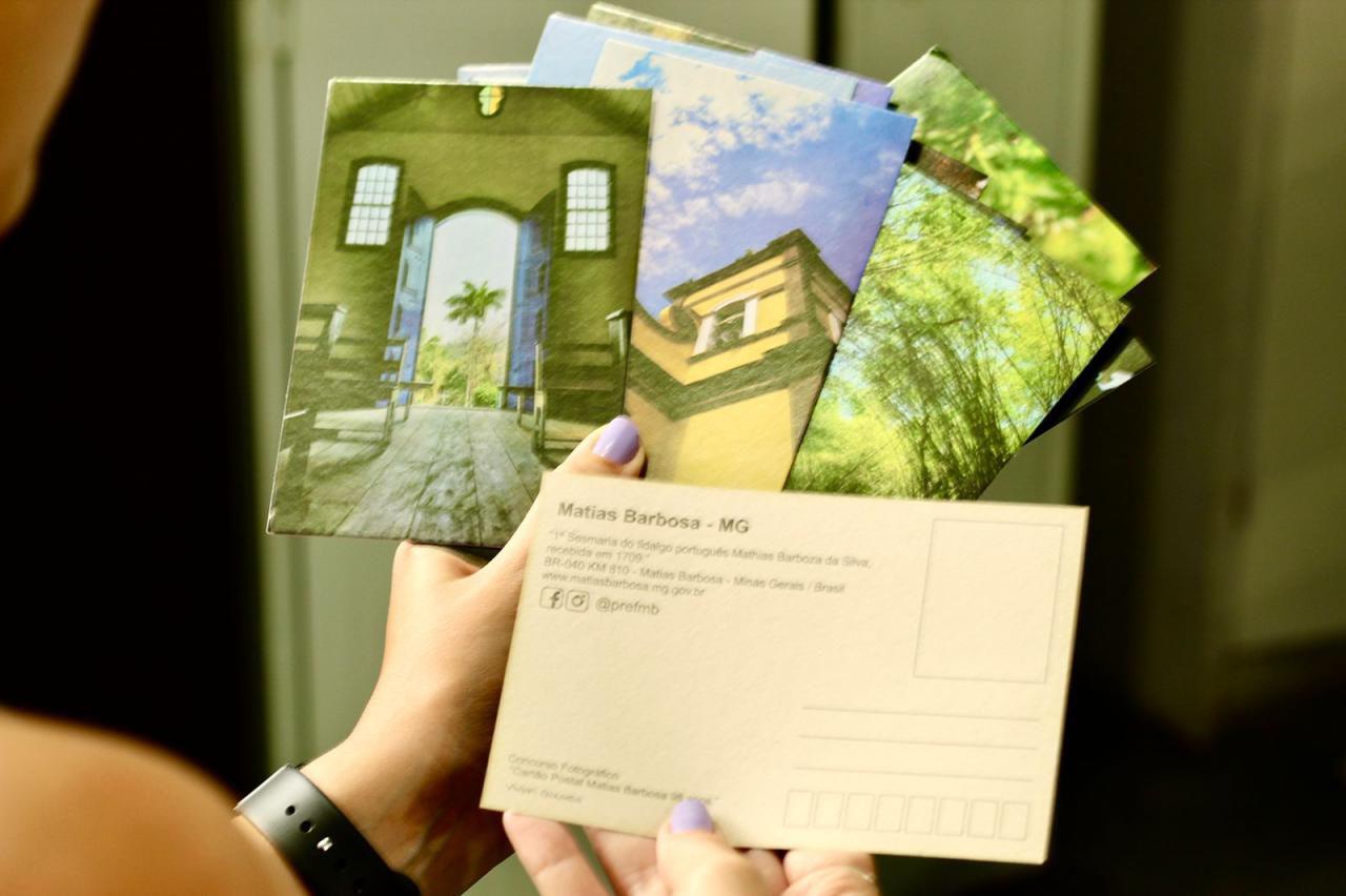 Prefeitura de Matias Barbosa produz cartões postais com as imagens de concurso fotográfico