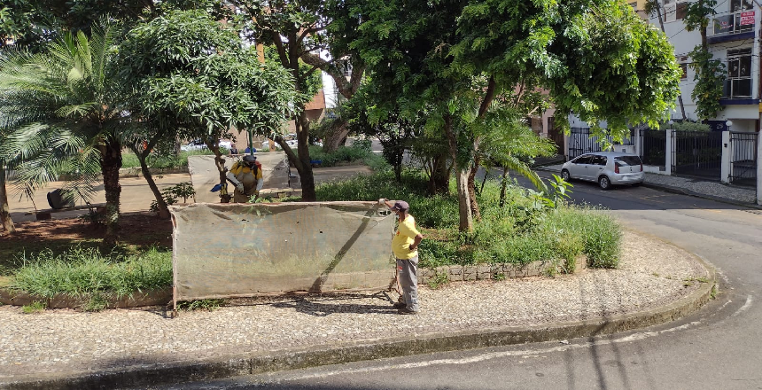 Empav prossegue com choque de zeladoria em praças e vias do município
