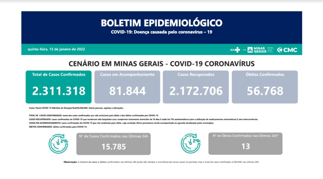 Informe Epidemiológico Coronavírus - 13/1/2022