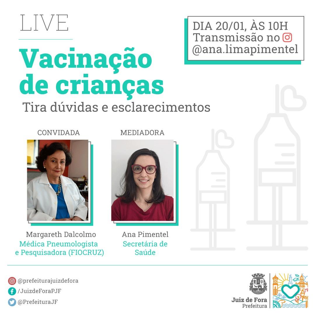 Secretária de Saúde, Ana Pimentel, realiza live com pesquisadora da Fiocruz, Margareth Dalcolmo