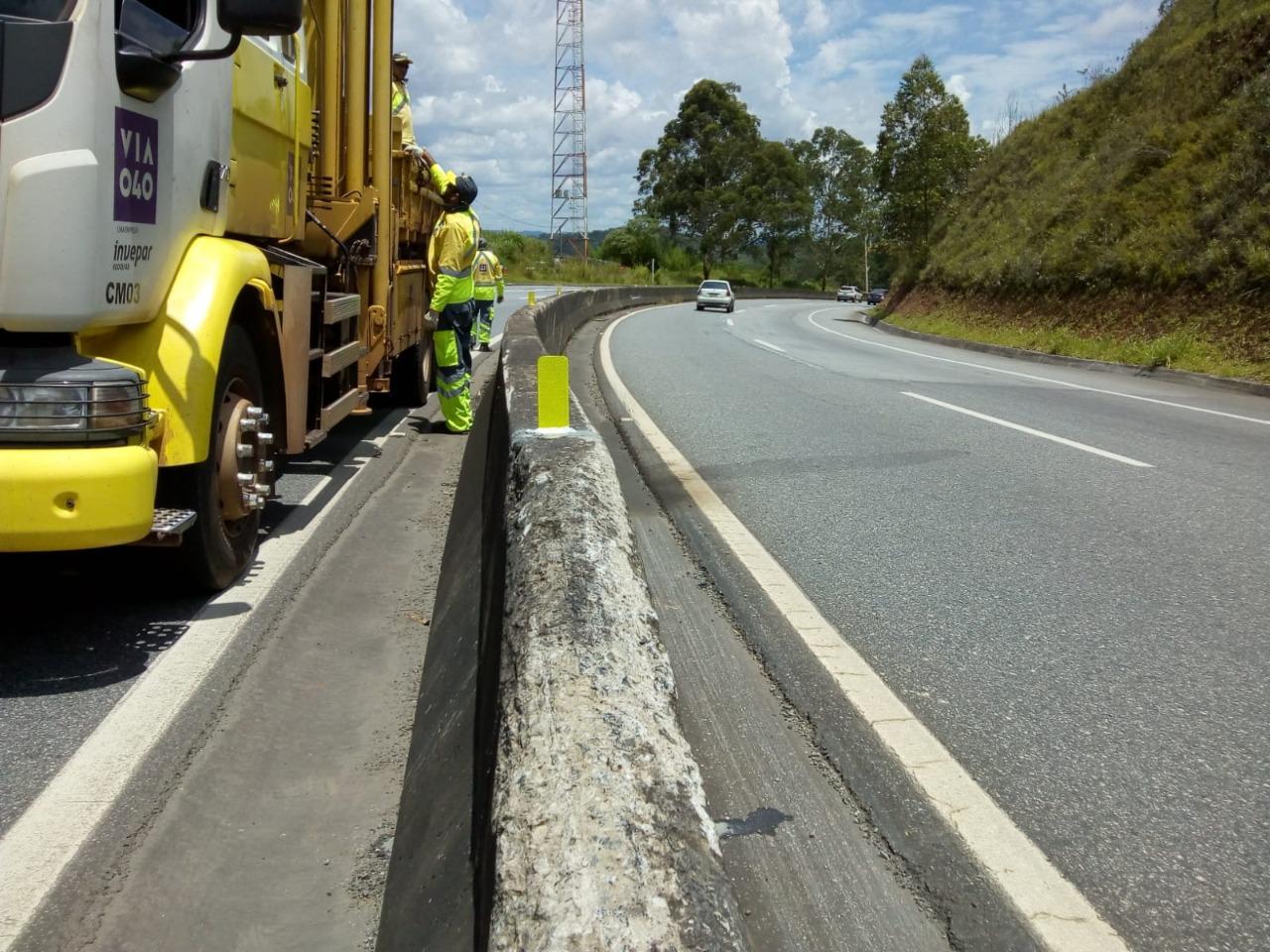 Via 040 atua em diversos pontos da rodovia BR-040 nesta semana