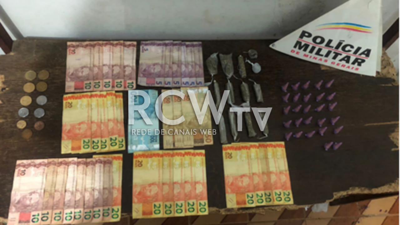 Homem é preso por tráfico de drogas no bairro Pires da Luz, em Ubá