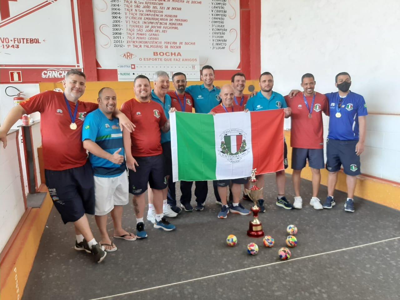 Bocha Casa D'Italia JF vai disputar a Taça Brasil neste final de semana