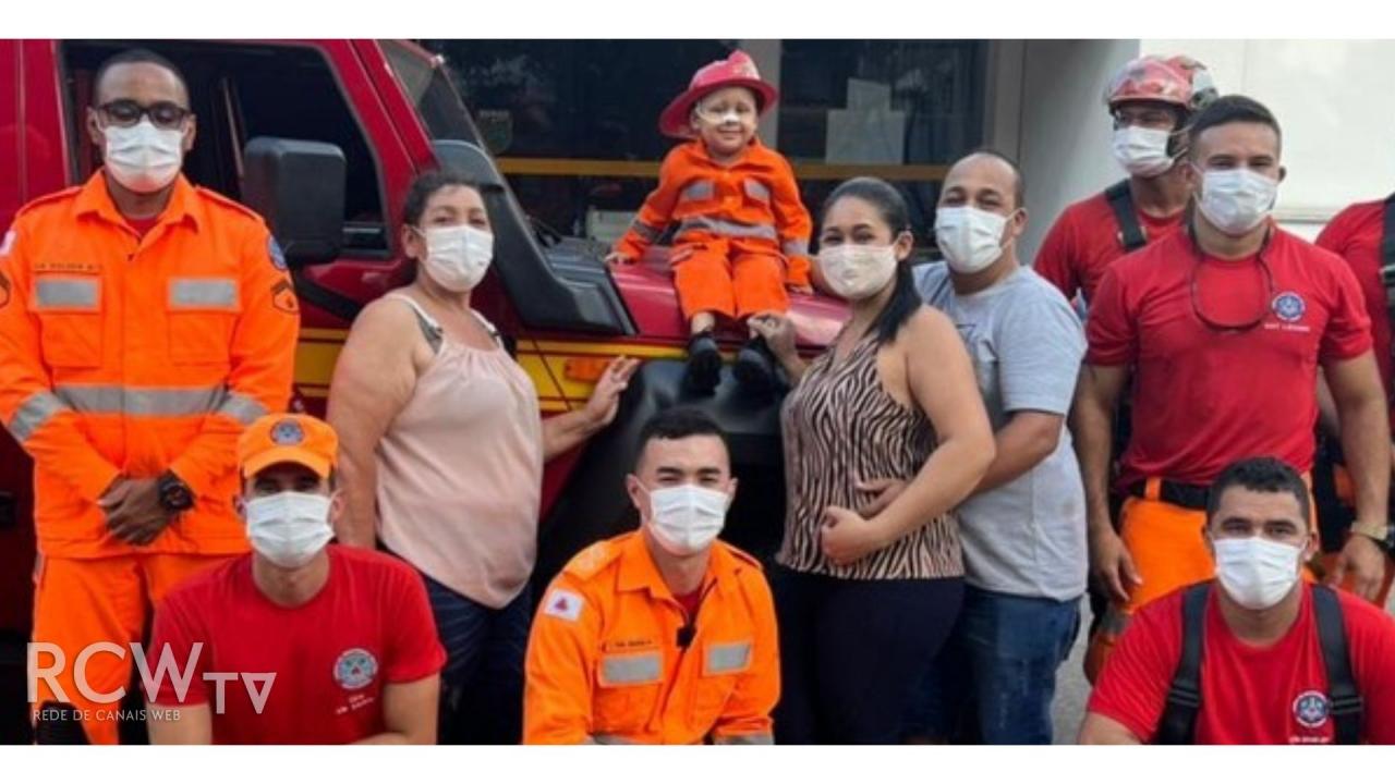 Menino com leucemia ganha 