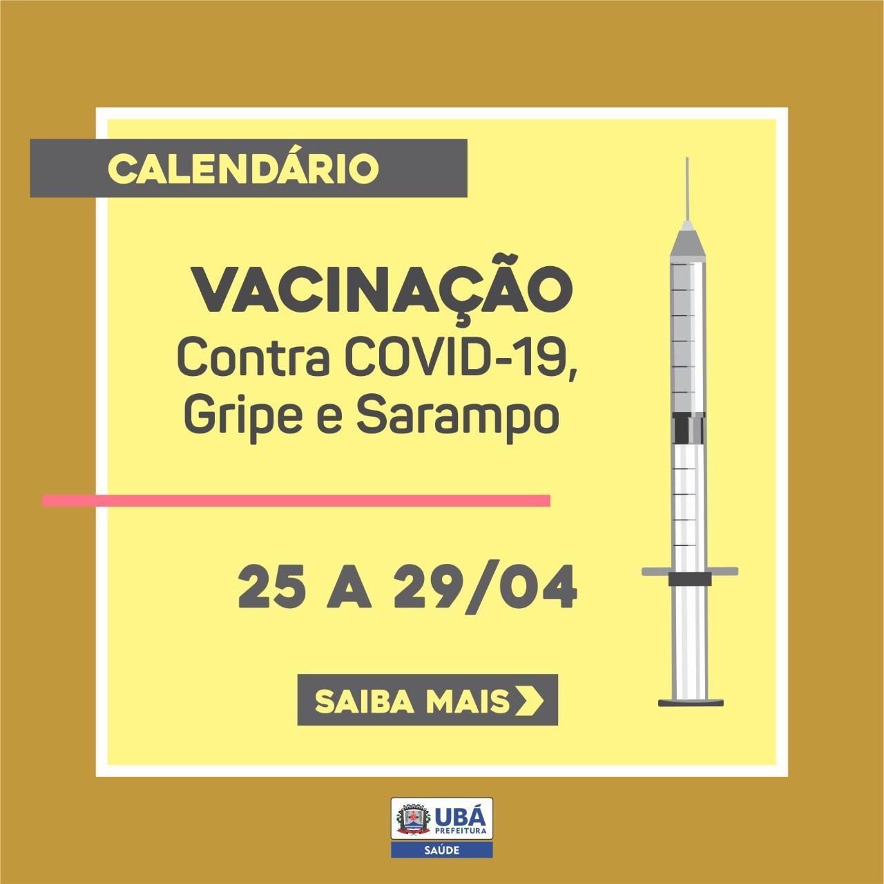 Confira o novo calendário de vacinação contra COVID, Gripe e Sarampo