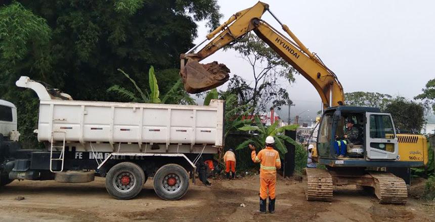 Quarta adutora - Construção de travessia é iniciada pela Cesama