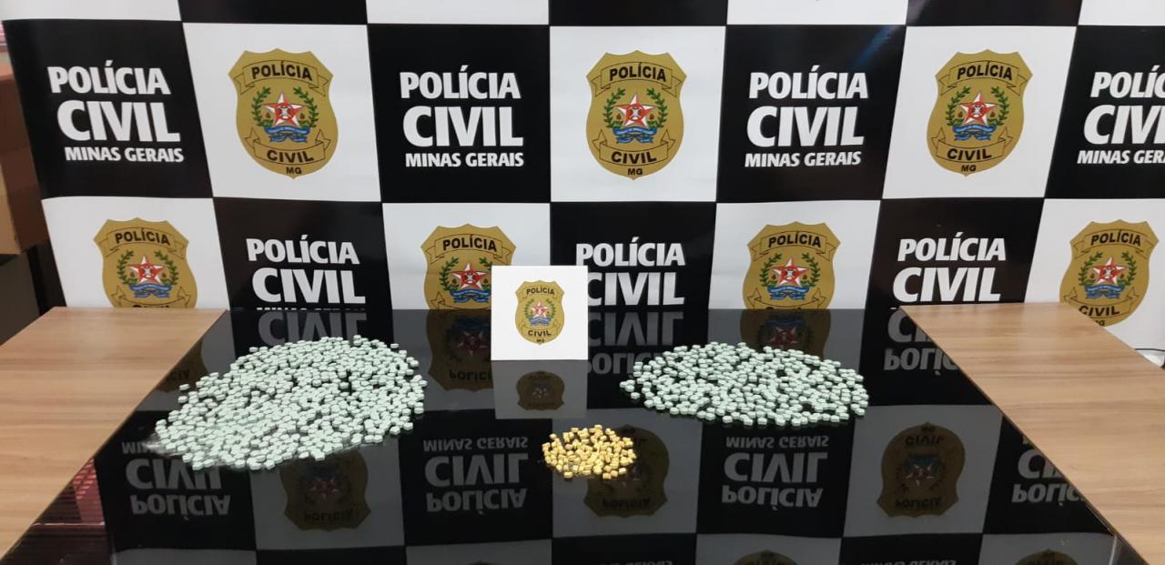 Polícia Civil realiza operação e apreende 975 comprimidos de “ecstasy” em Viçosa