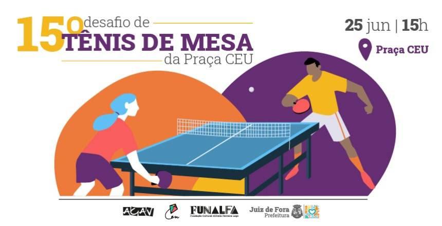 15º Desafio de Tênis de Mesa da Praça CEU acontece neste sábado, 25