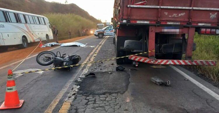 Acidente fatal na BR 267, em Guarará