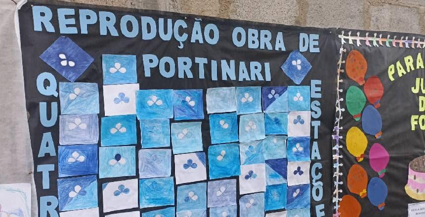 Alunos de escola municipal e pessoas privadas de liberdade dividem espaço em exposição artística