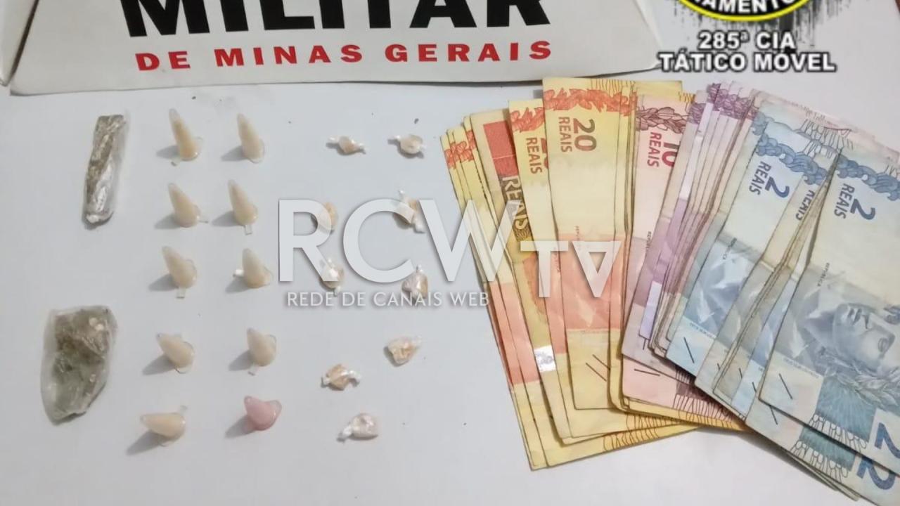 Homem é preso por tráfico de drogas depois de tentar fugir de policiais em Ubá
