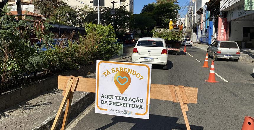 PJF conclui podas de árvores na avenida Itamar Franco