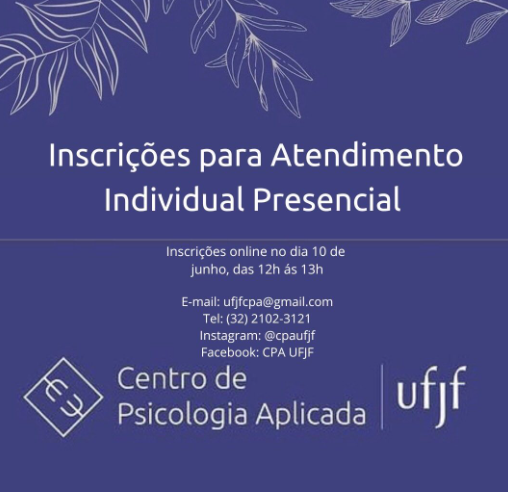 UFJF abre inscrições para atendimento psicológico individual