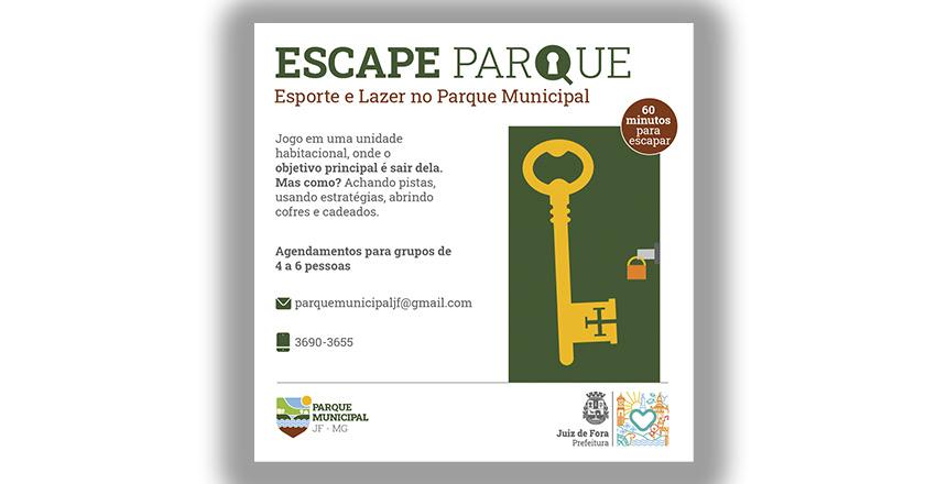 Parque Municipal abre agenda para o Escape Parque