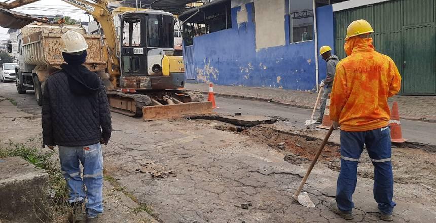 PJF já concluiu 75% da remodelação das redes de esgoto do bairro Nova Era