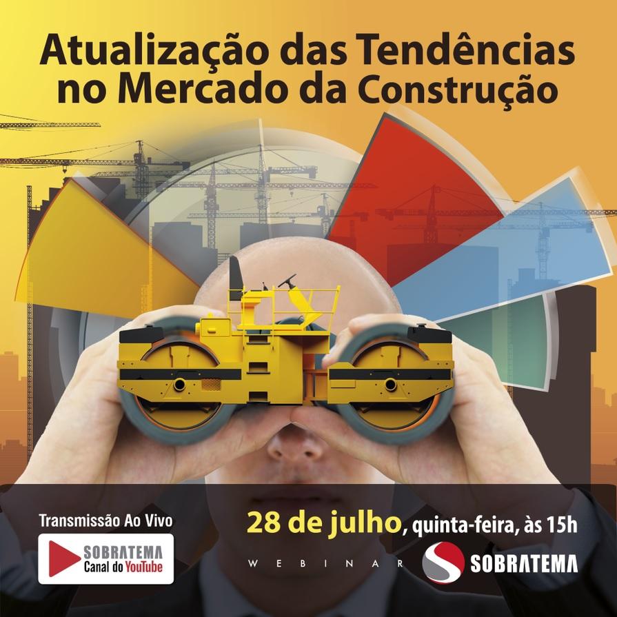 Webinar Sobratema avalia cenários para o mercado de equipamentos para construção