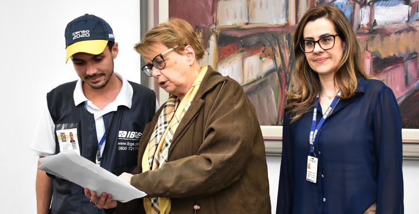 Prefeita Margarida Salomão é a primeira entrevistada pelo Censo 2022 em Juiz de Fora