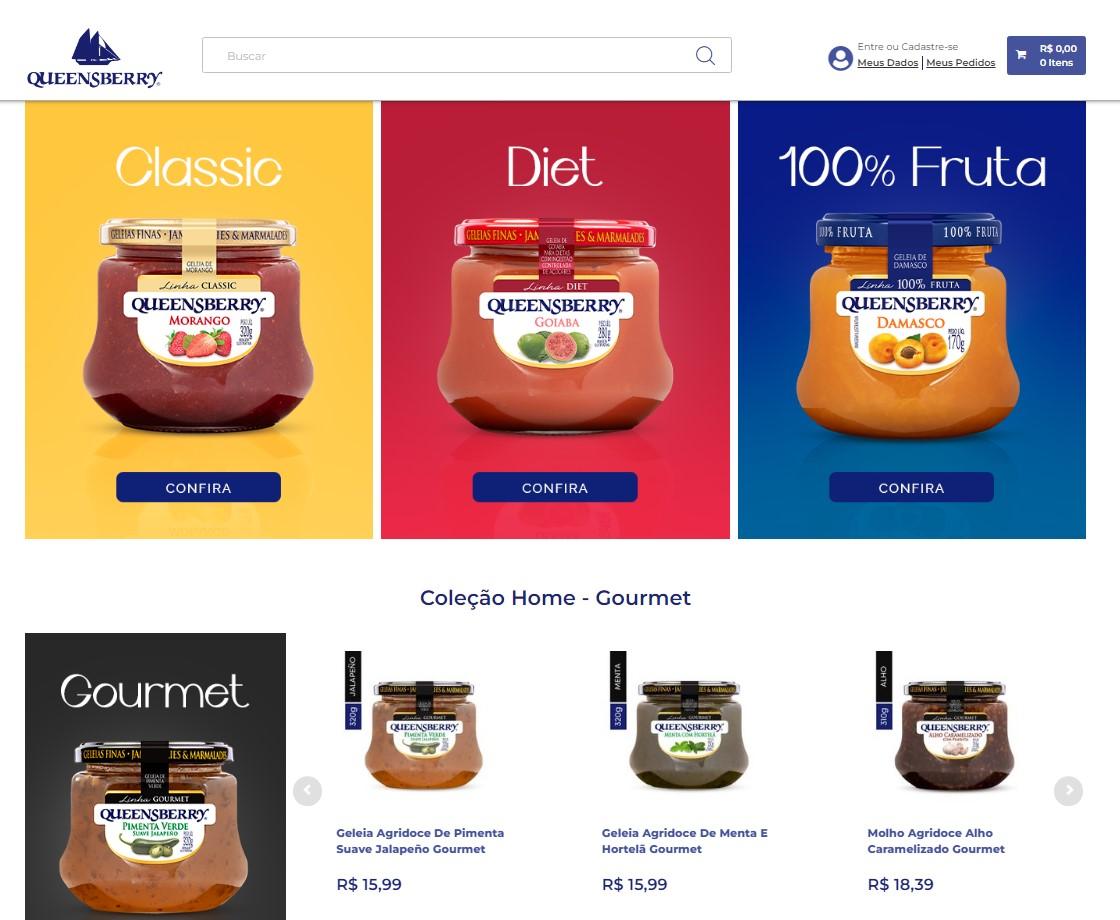 Queensberry aposta em e-commerce para ampliar experiência do cliente da tradicional marca de geleias
