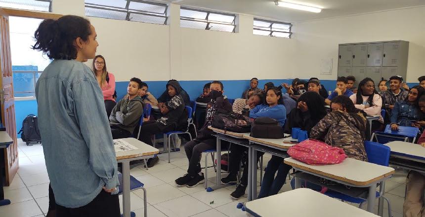 Cras Leste aborda saúde mental com estudantes do bairro São Benedito
