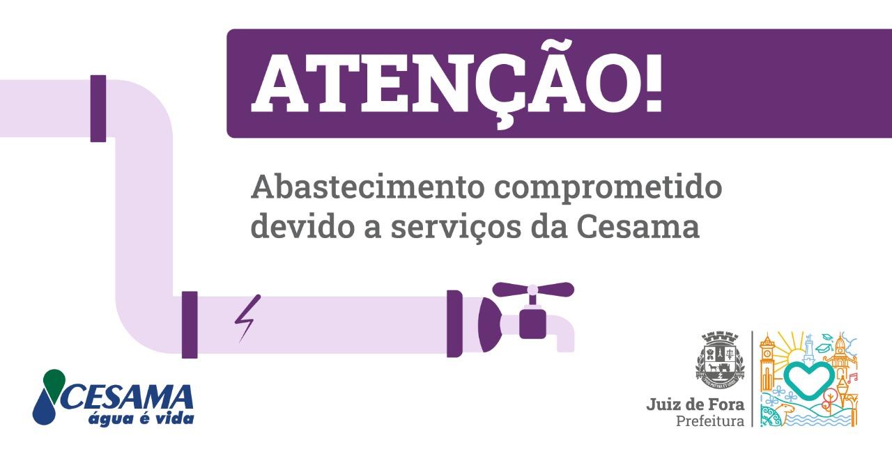 Instalação de medidor de vazão em estação da Cesama no bairro Vitorino Braga pode afetar abastecimento na região nesta quinta, 22