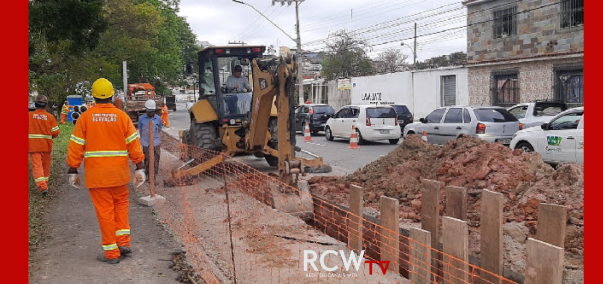 Obras da nova rede tronco da Região Sudeste avançam na Avenida Brasil