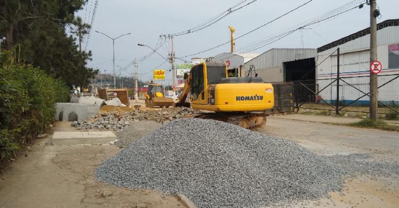 Obras de drenagem na Várzea de Benfica - PJF inicia intervenções na Avenida Antônio Simão Firjan