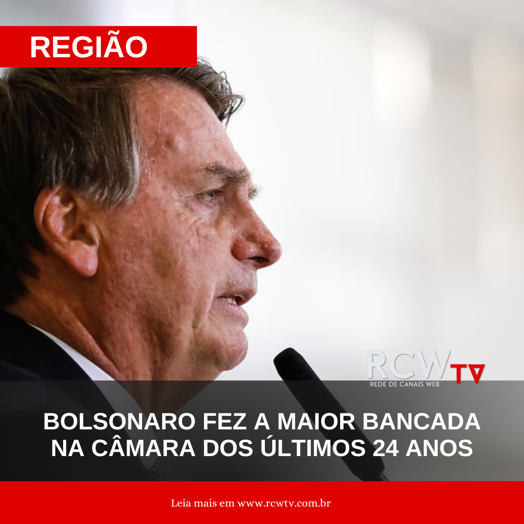 Bolsonaro fez a maior bancada na câmara dos últimos 24 anos