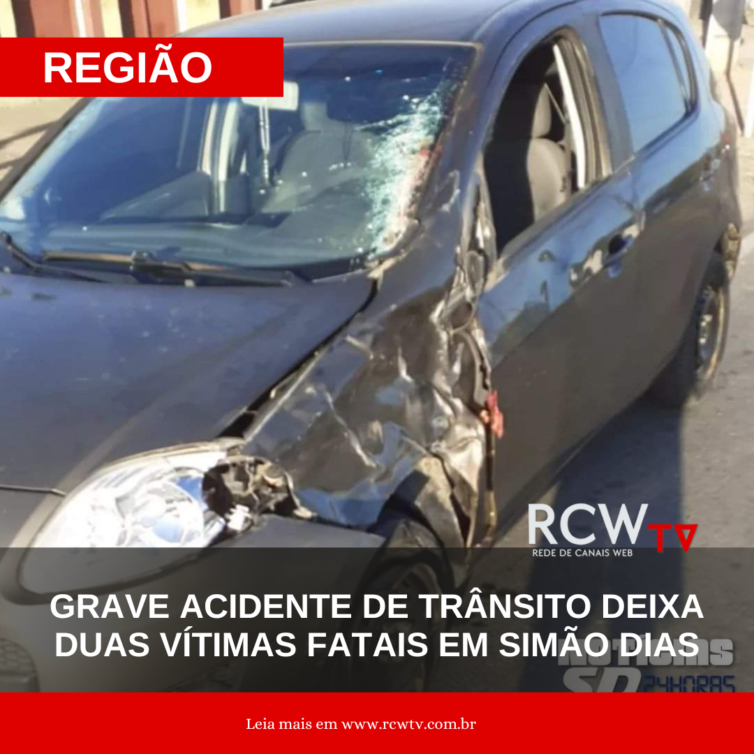 Grave acidente de trânsito deixa duas vítimas fatais em Simão Dias