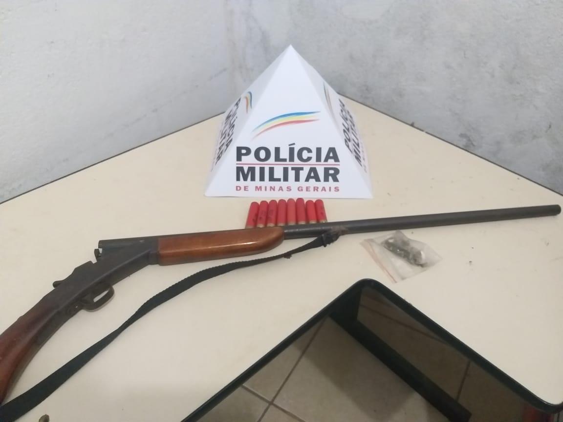 Dois homens são presos por posse ilegal de arma de fogo em Coronel Xavier Chaves