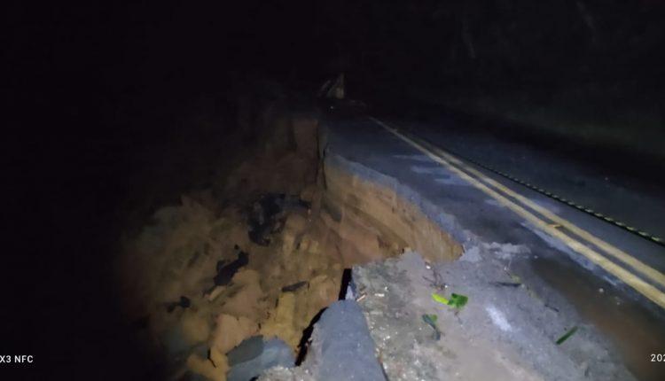 Estrada parcialmente interditada próxima a Cipotânea