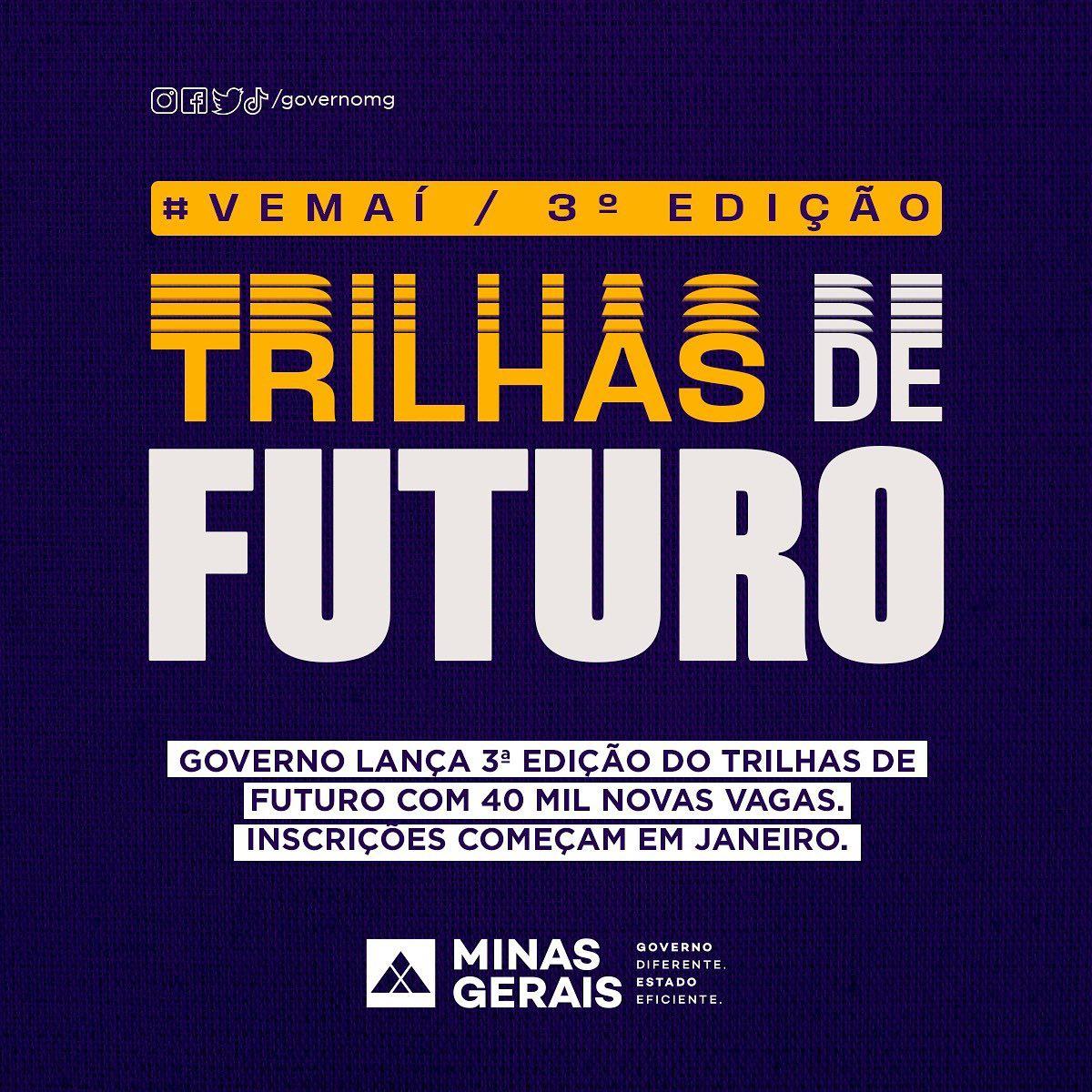 Governo lança 3ª edição do Trilhas de Futuro com 40 mil novas vagas