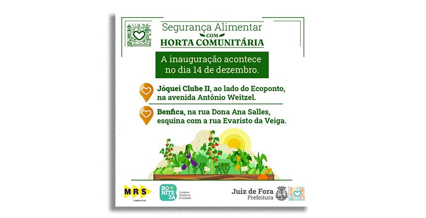 PJF realiza parceria com a MRS para criar hortas comunitárias na região Norte