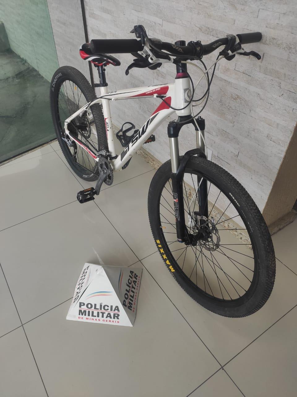 PM recupera bicicleta roubada em Barbacena
