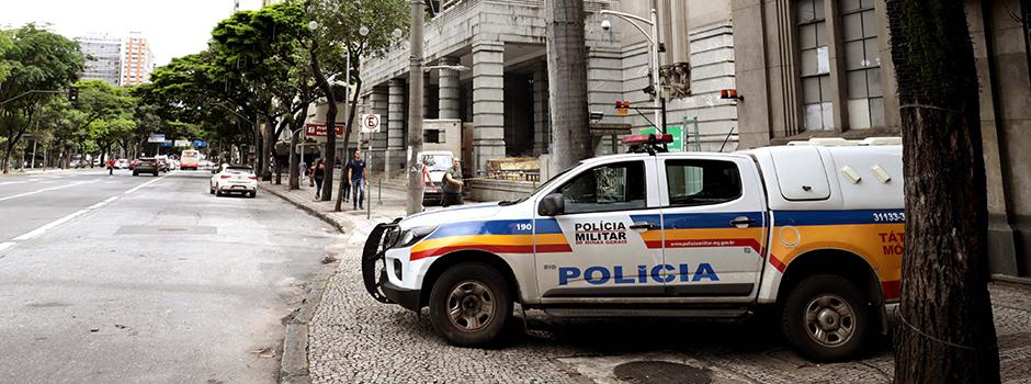 PMMG intensifica proteção de prédios das instituições públicas e sedes de veículos de imprensa