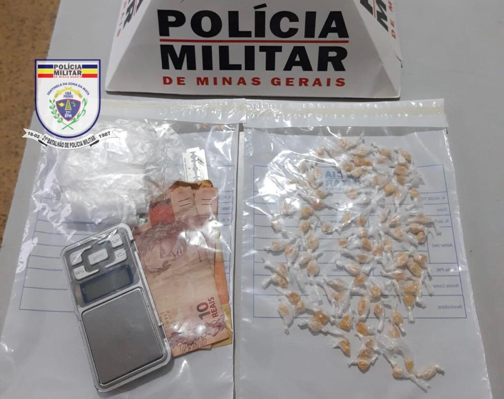 POLÍCIA MILITAR APREENDE DROGAS EM PIRAÚBA