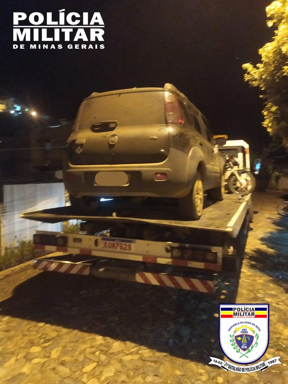 POLÍCIA MILITAR RECUPERA VEÍCULO ROUBADO EM RODEIRO