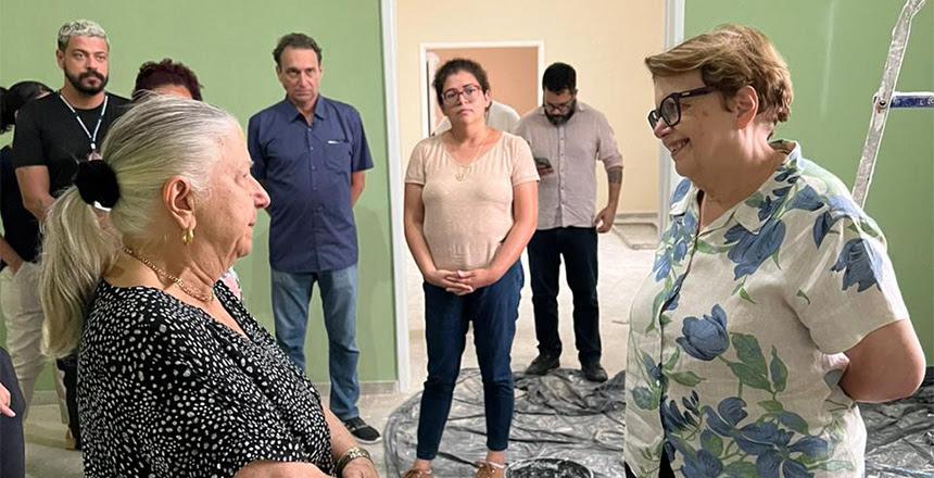 Prefeita visita obras do Museu Mariano Procópio