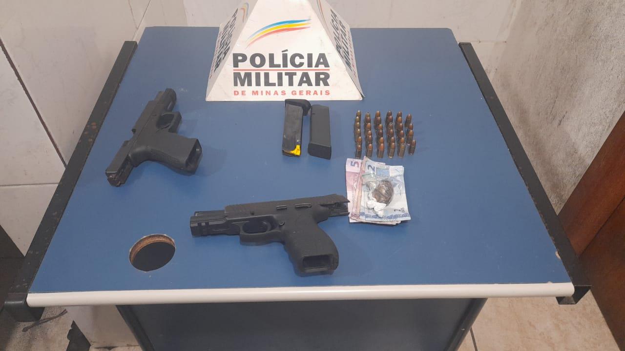 Dois suspeitos foram presos por porte ilegal de arma no bairro Alto dos Passos 