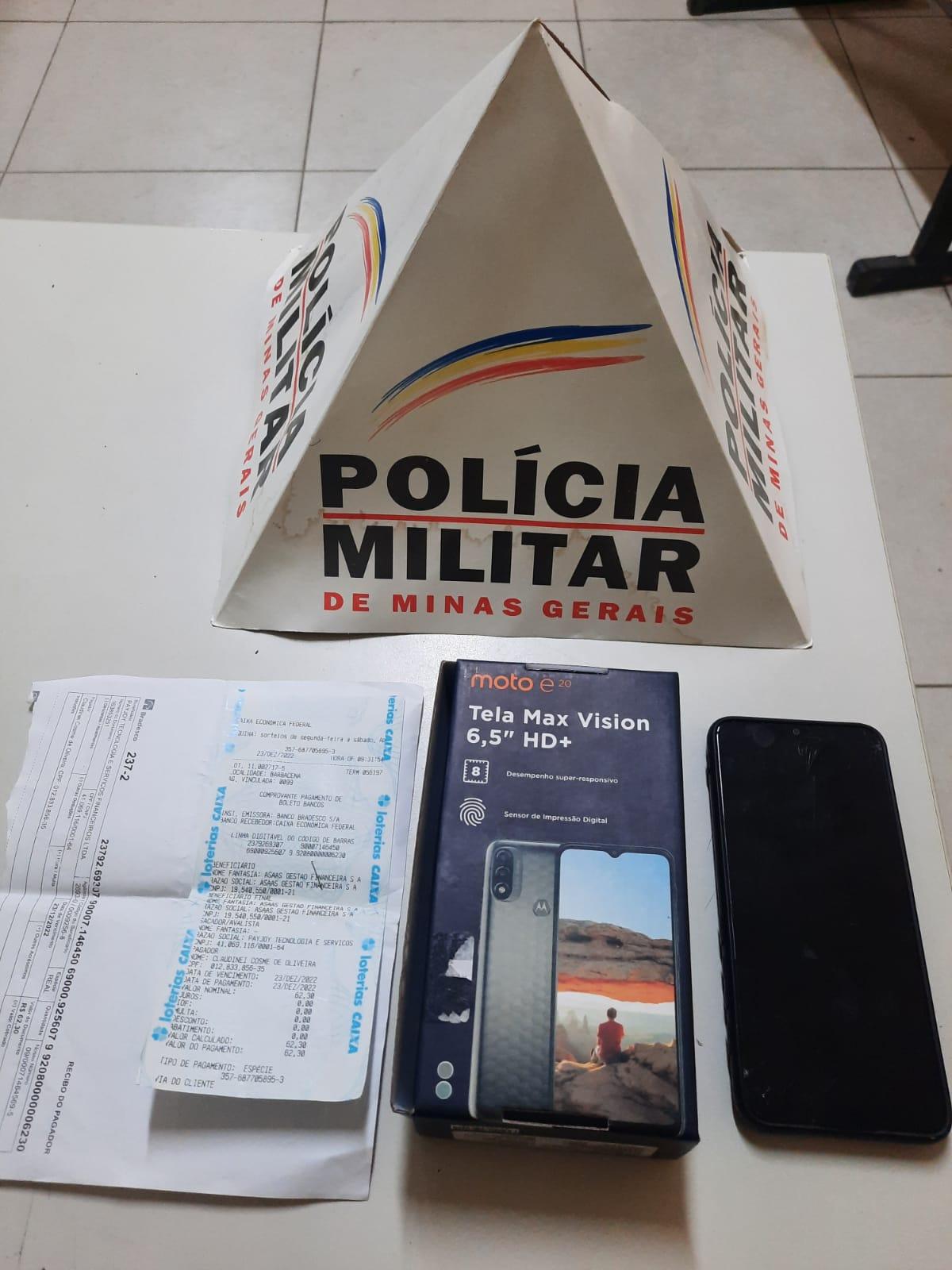 Homem de 31 anos é preso em Barbacena após roubar um celular
