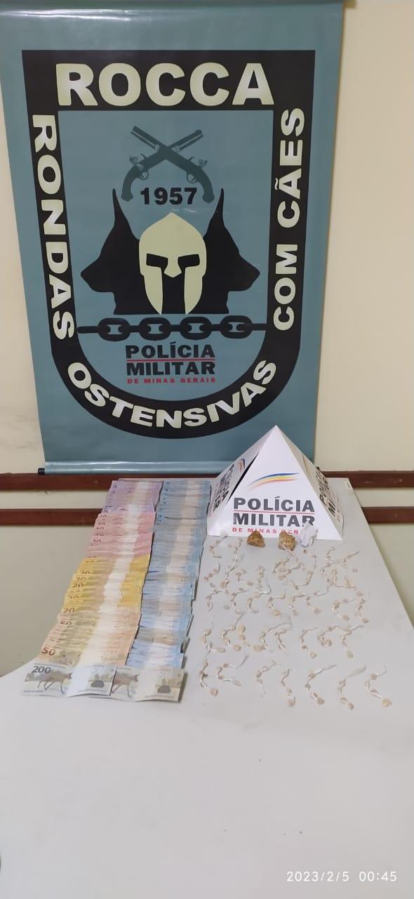 Homem é preso por tráfico de drogas em Barbacena