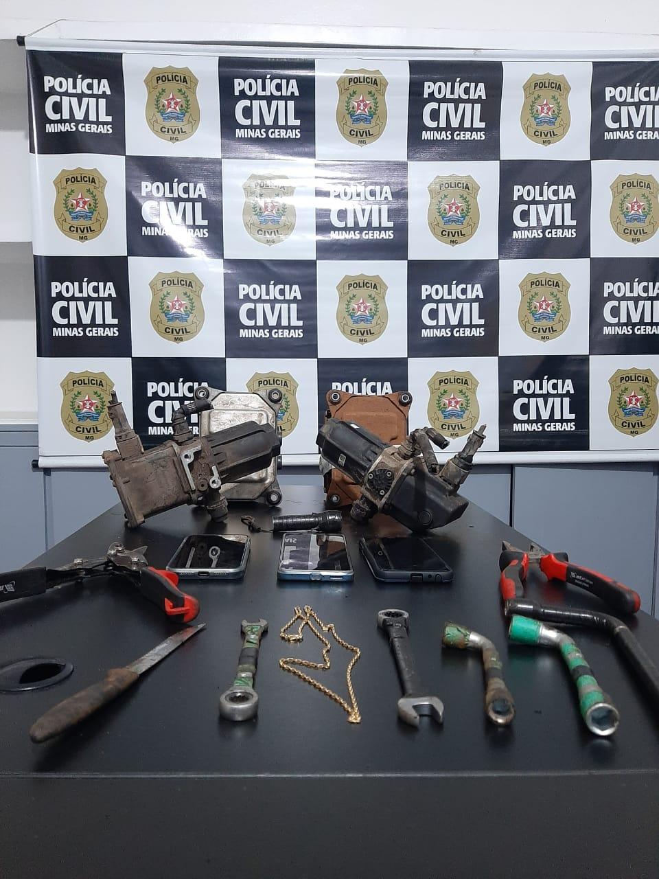 Operação conjunta entre Polícia Civil e Rodoviária Federal prende três suspeitos de furto qualificado