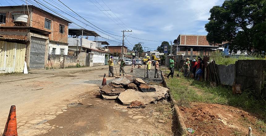 PJF inicia pavimentação de todas as ruas do bairro Santa Clara