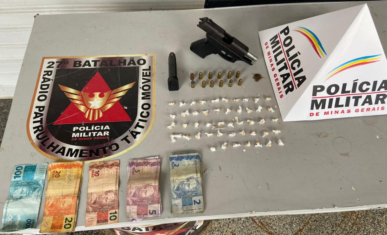 PM apreende drogas e armas durante patrulhamento no Ipiranga