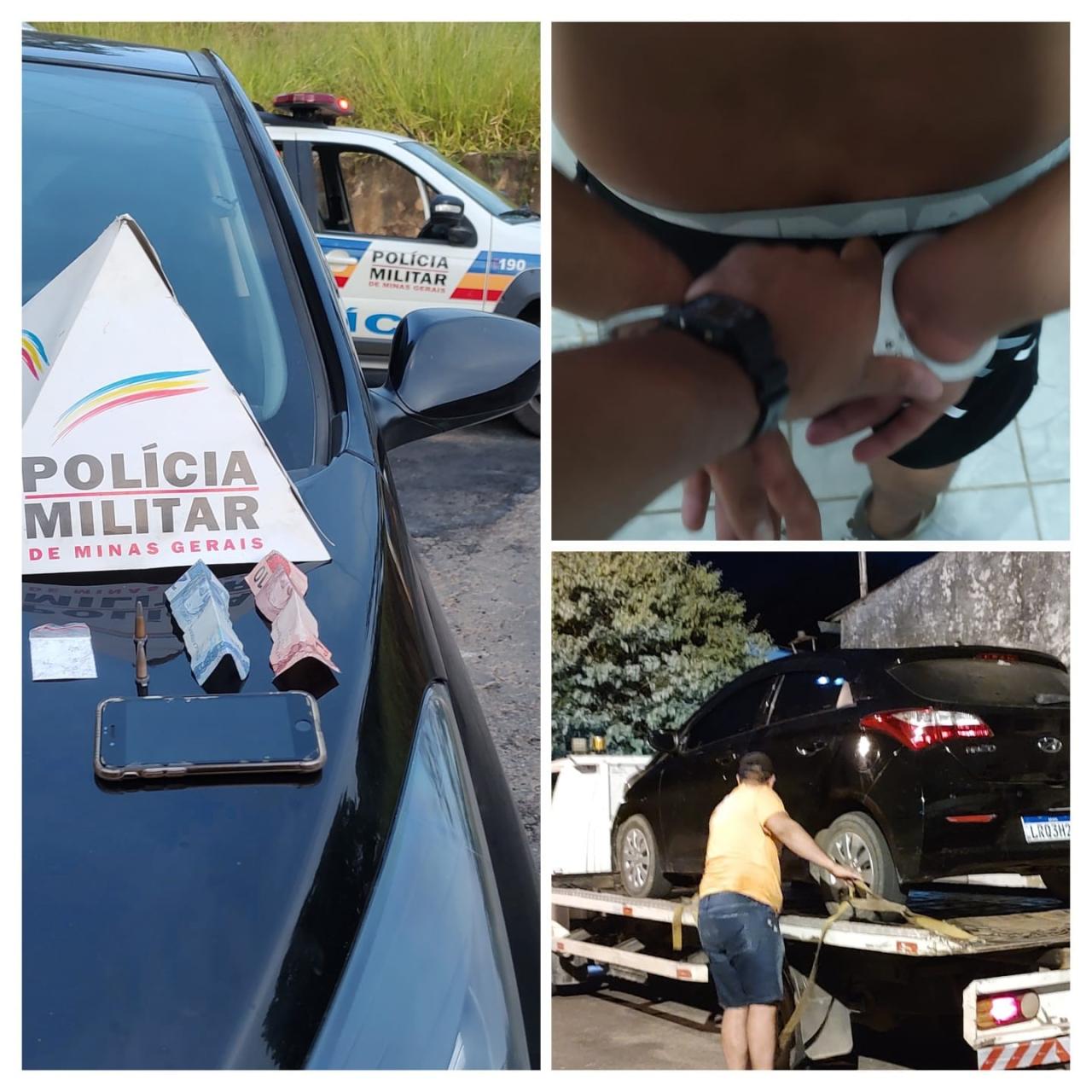 POLÍCIA MILITAR APREENDE AUTORES DE TRÁFICO DE DROGAS EM UBÁ