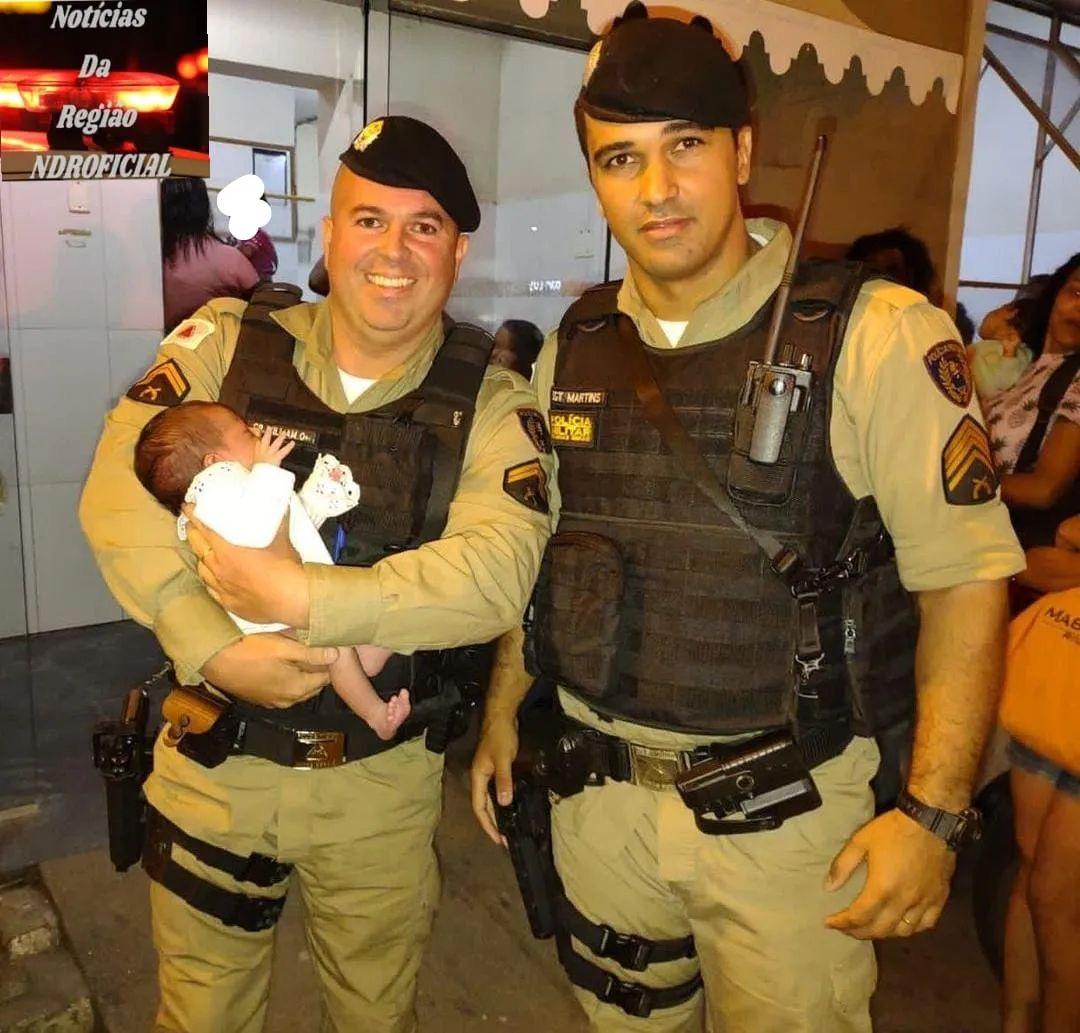 Policiais Salvam vida de um bebê de dez dias de vida que havia engasgado